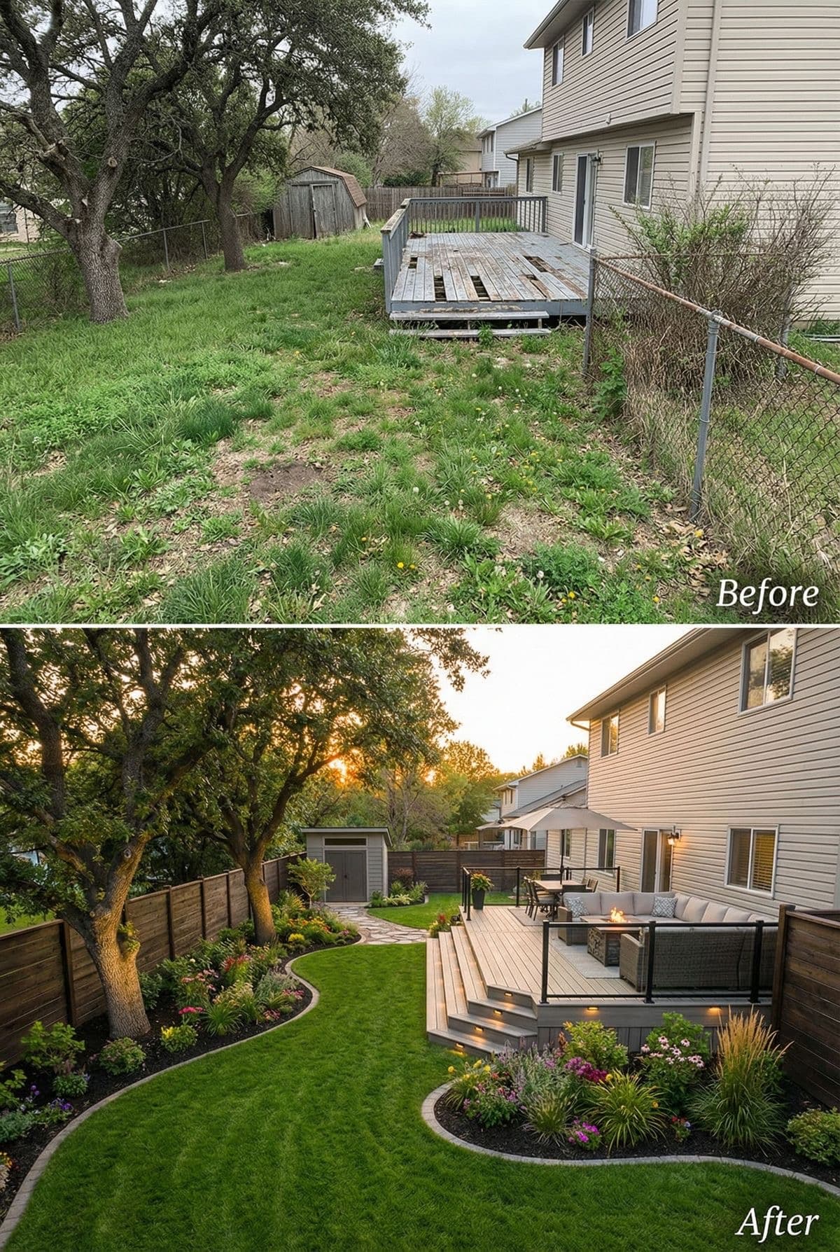 TerraNova yard transformation 1: before and after