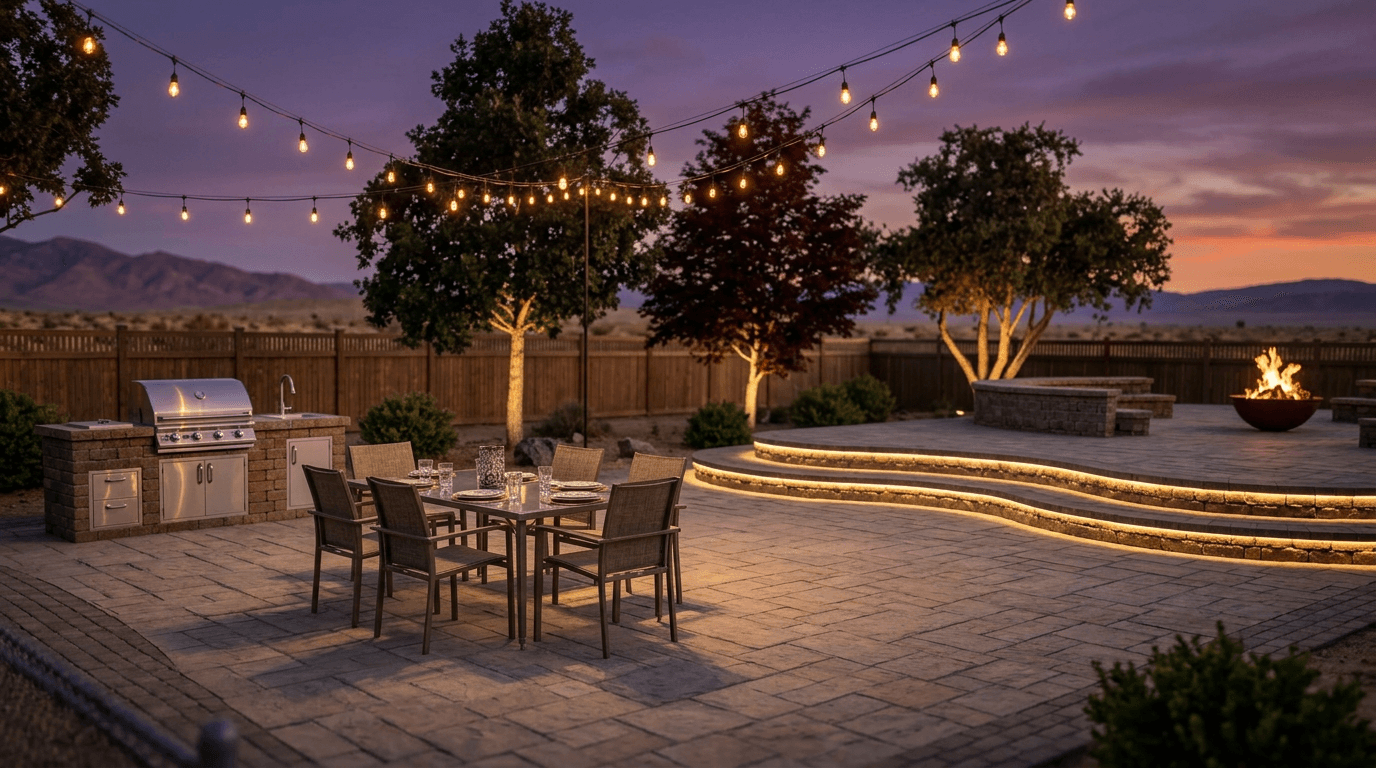 Concrete landscaping service